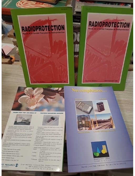 Lot de 4 revues Radioprotection (1995-1999)