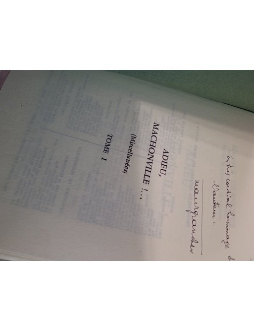 Adieu Machonville ! Tome 1 - Marcel-E. Grancher