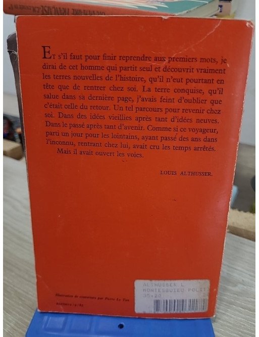 Montesquieu la politique et l'histoire Louis Althusser