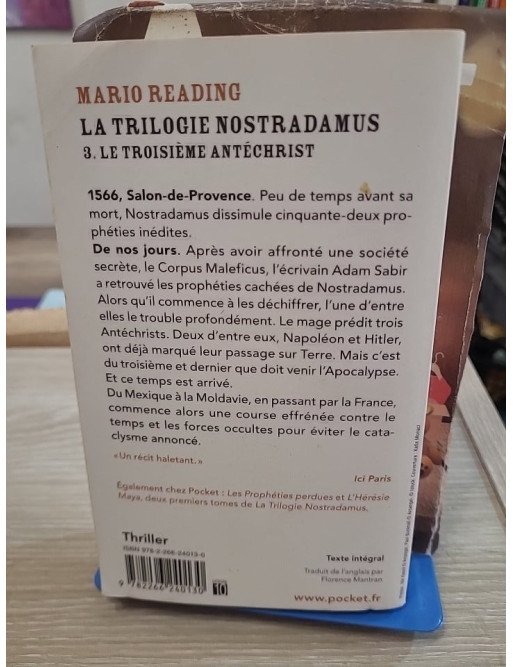 La Trilogie Nostradamus Tome 3 - Le Troisième Antéchrist – Mario Reading