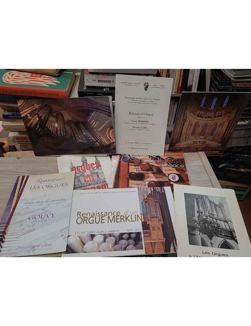 Lot de 8 livrets sur l’orgue - Instrument de musique