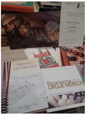 Lot de 8 livrets sur l’orgue - Instrument de musique