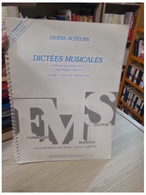 Dictées musicales volume 2 – Élève – Jean-Clément Jollet