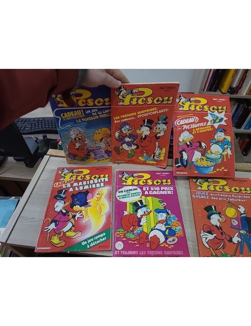 LOT DE 6 MAGASINE PICSOU