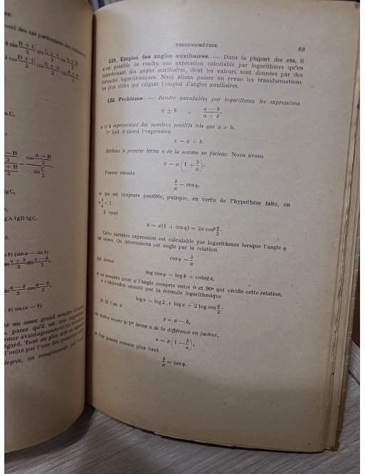 Cours de trigonométrie – Dix-neuvième édition