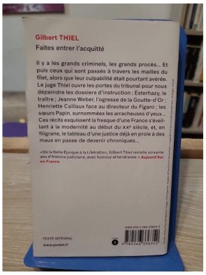Faites entrer l'acquitté (et quelques autres criminels) – Gilbert Thiel