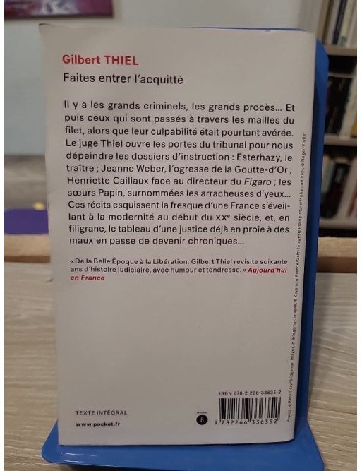 Faites entrer l'acquitté (et quelques autres criminels) – Gilbert Thiel