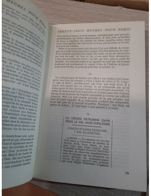 Trente-trois heures pour Paris de Charles A. Lindbergh