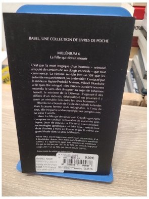Millénium - Tome 6 - La Fille Qui Devait Mourir