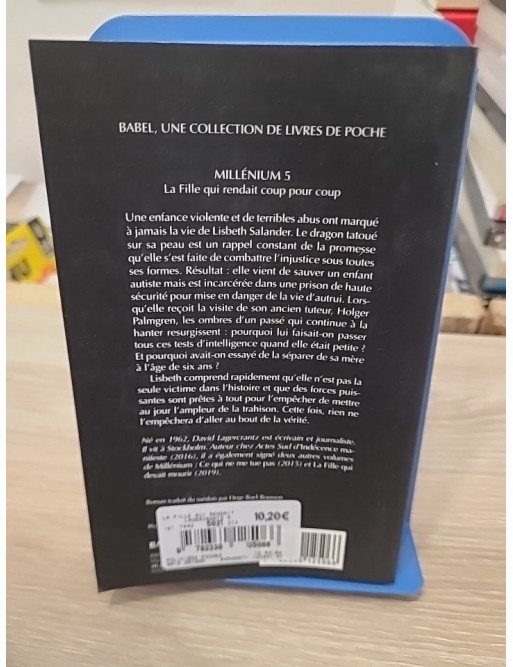 Millénium Tome 5 - La Fille Qui Rendait Coup Pour Coup