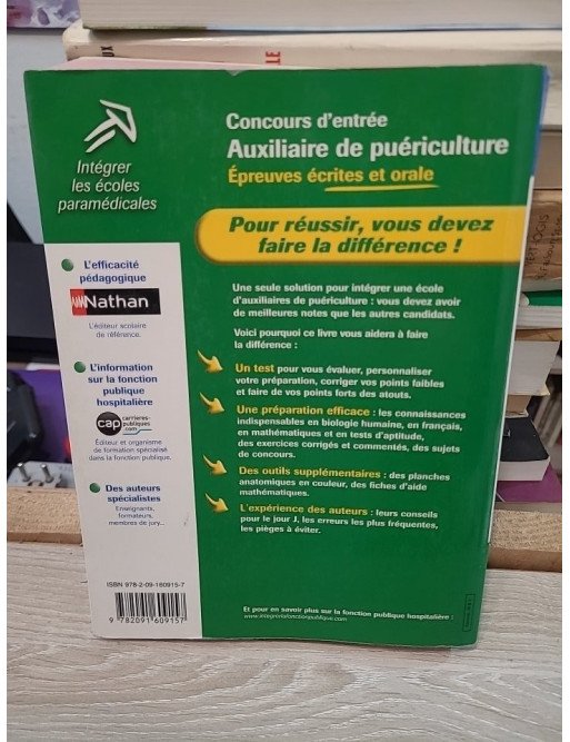 Concours d'entrée Auxiliaire de puériculture – Christophe Ragot