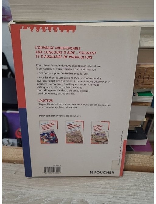 Réussir l'oral d'admission dans les écoles d'aide-soignant et d'auxiliaire de puériculture – Régine Gioria