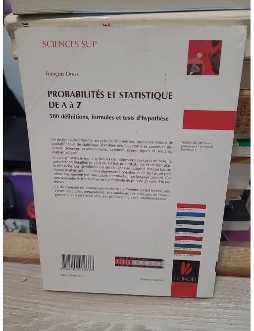 Probabilités et statistiques de A à Z – François Dress