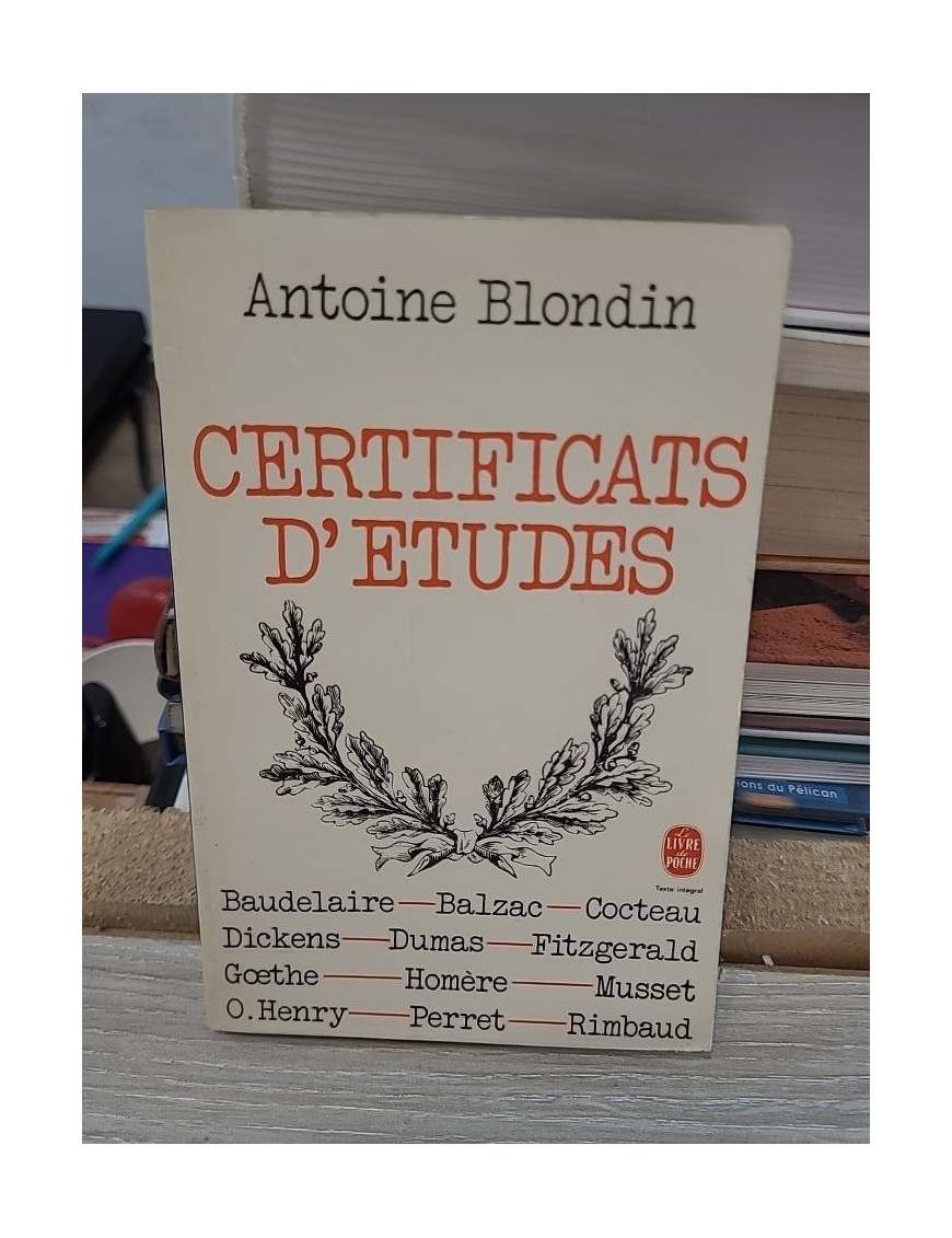 Certificats d'études – Antoine Blondin