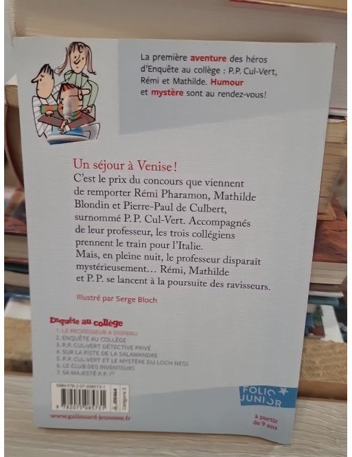 Enquête au collège, tome 1 : Le professeur a disparu – Jean-Philippe Arrou-Vignod