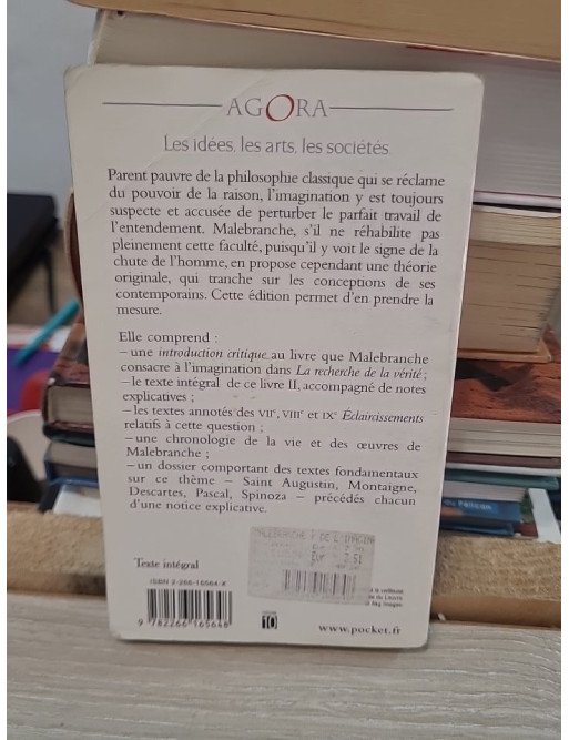 De l'imagination – Nicolas de Malebranche