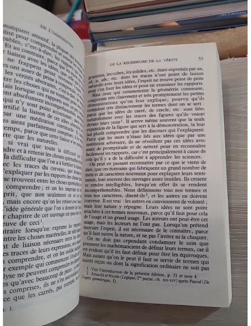 De l'imagination – Nicolas de Malebranche