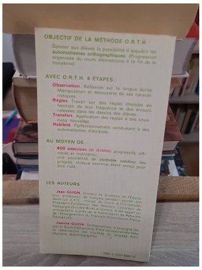Apprendre l'orthographe O.R.T.H. - Jeanine Guion