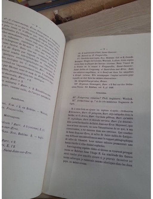 Note sur le terrain silurien de la Sarthe de MM. Guillier & de Tromelin