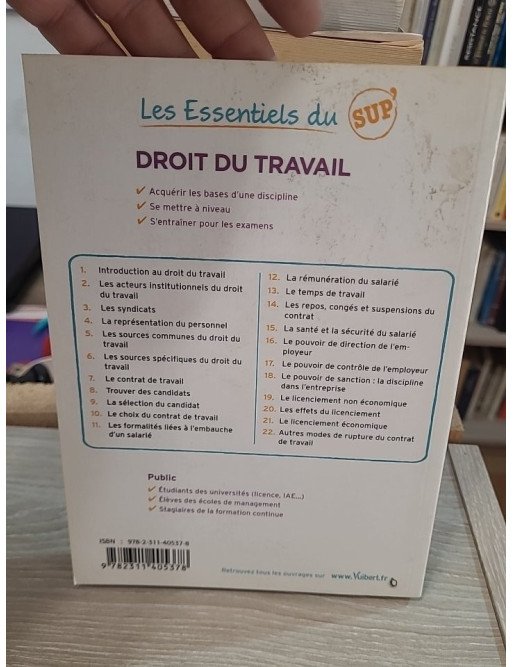 Droit du travail : Cours - QCM - Exercices - Corrigés