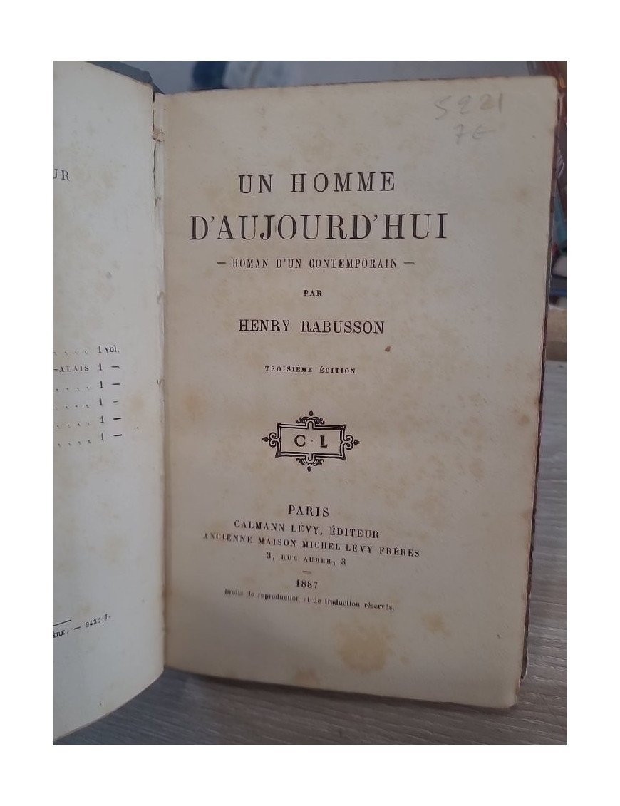 Un Homme d’Aujourd’hui — Henry Rabusson