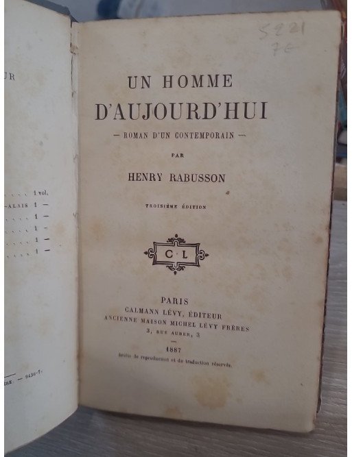 Un Homme d’Aujourd’hui — Henry Rabusson