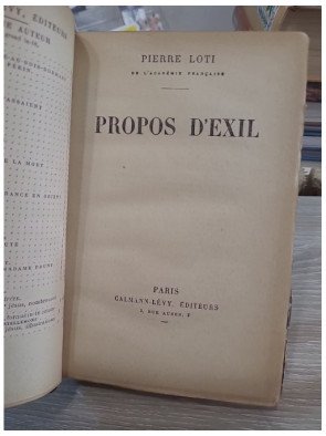 Propos d’exil — Pierre Loti