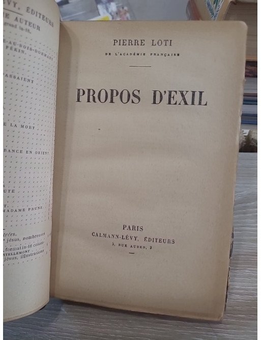 Propos d’exil — Pierre Loti