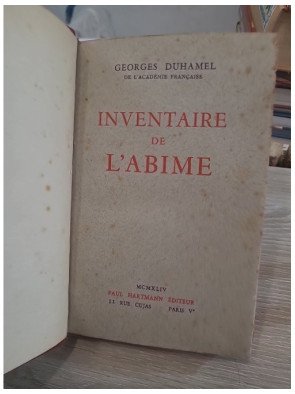Inventaire de l’abîme (1884-1901)