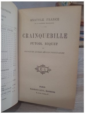 Crainquebille, Putois, Riquet et plusieurs autres récits profitables - Anatole France