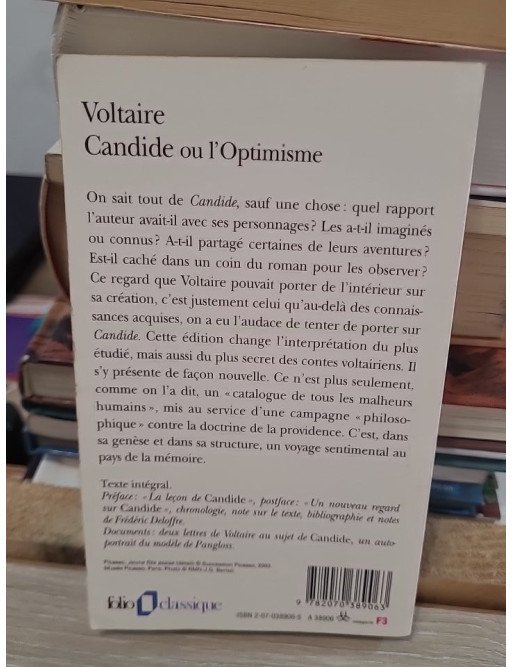 Candide Ou L'optimisme - Voltaire