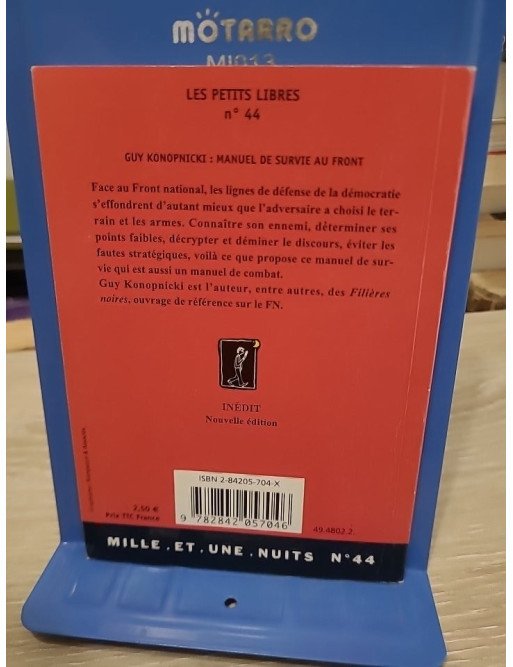 Manuel de survie au Front - Guy Konopnicki