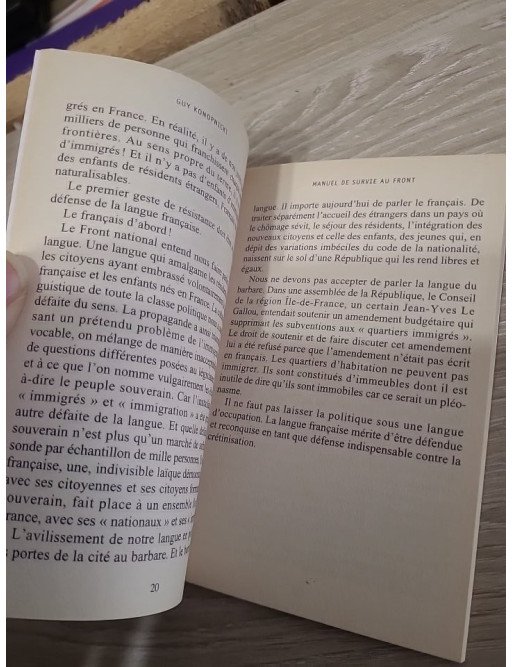 Manuel de survie au Front - Guy Konopnicki