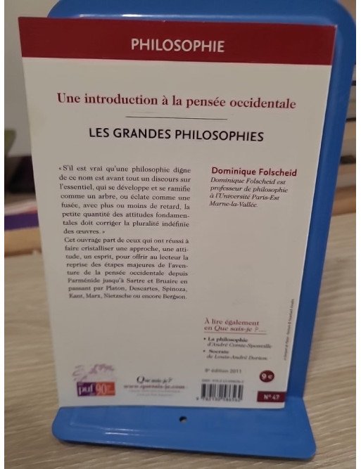 Les grandes philosophies — Dominique Folscheid