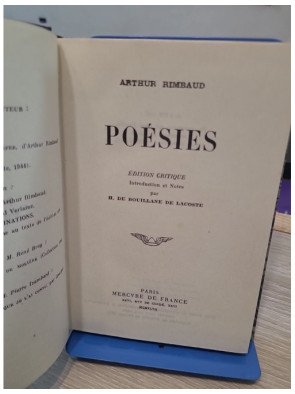 Poésies – Arthur Rimbaud