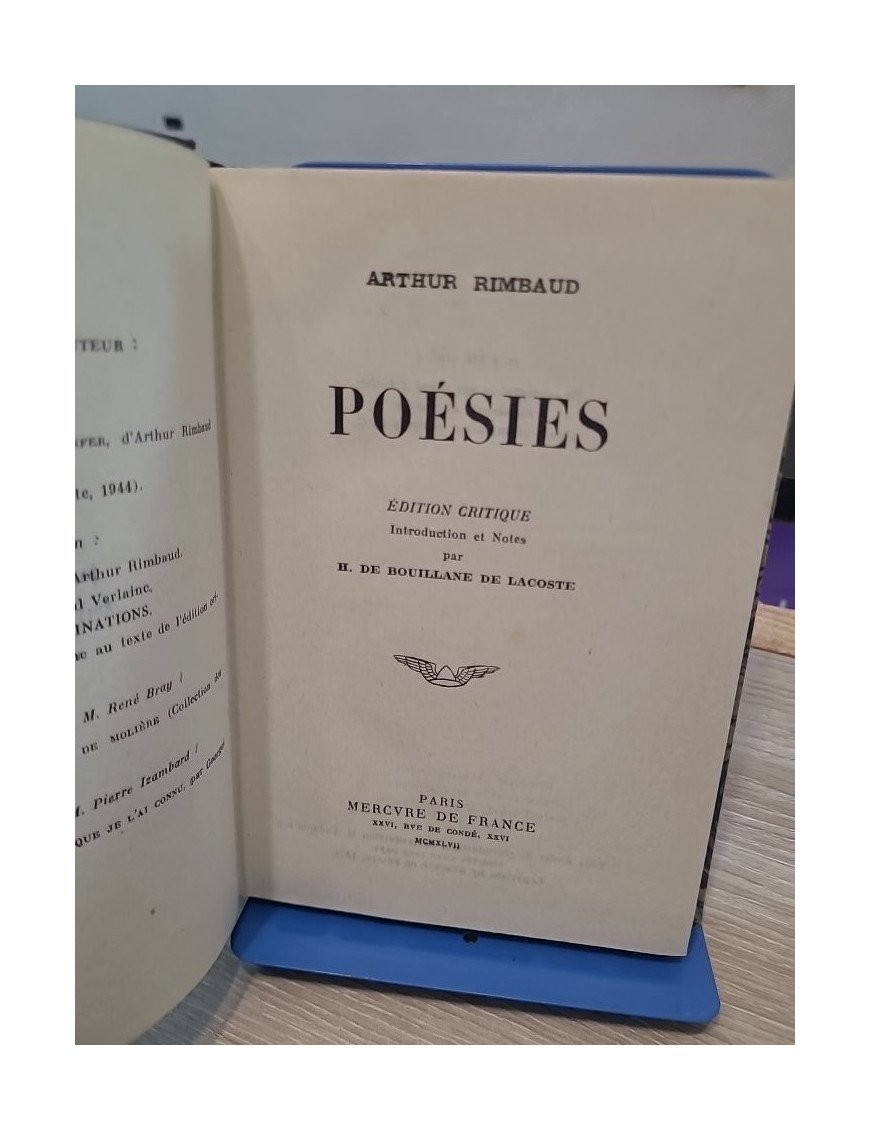 Poésies – Arthur Rimbaud