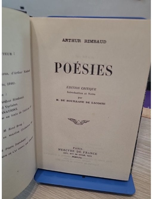 Poésies – Arthur Rimbaud