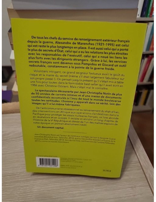 Le maître du secret - Alexandre de Marenches – Jean-Christophe Notin