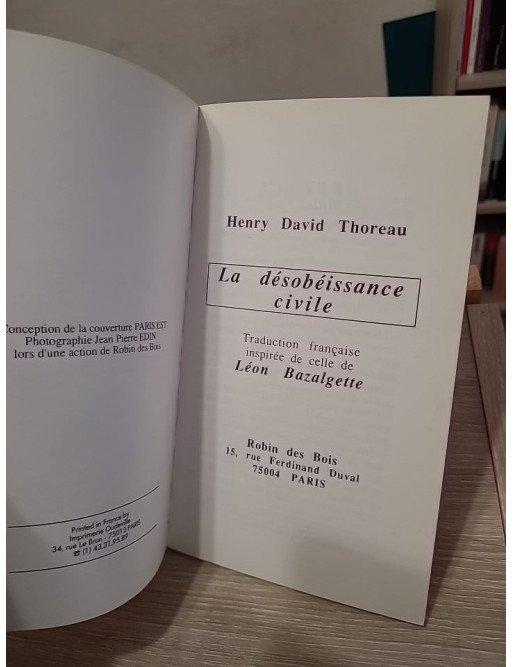 La désobéissance civile