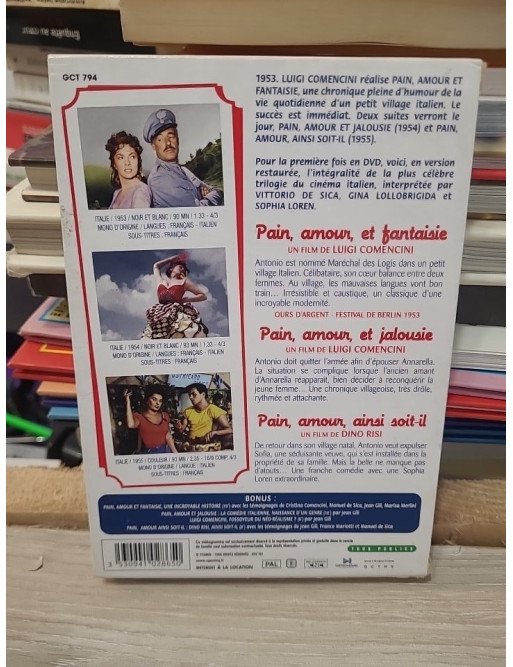 Pain, amour... La trilogie culte de la comédie à l'italienne (DVD)