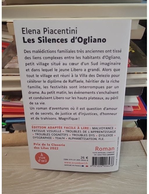 Les Silences d'Ogliano - Elena Piacentini