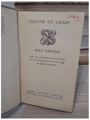 Leaves of Grass ( livre en anglais)