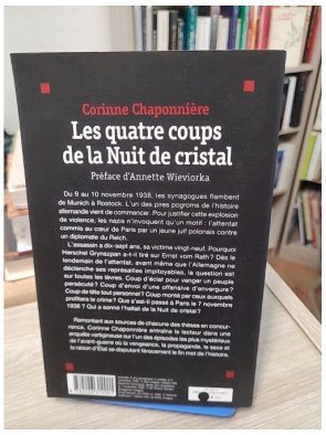 Les Quatre coups de la Nuit de cristal - Corinne Chaponnière
