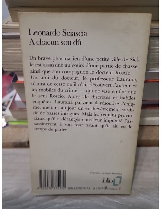 A chacun son dû - Leonardo Sciascia