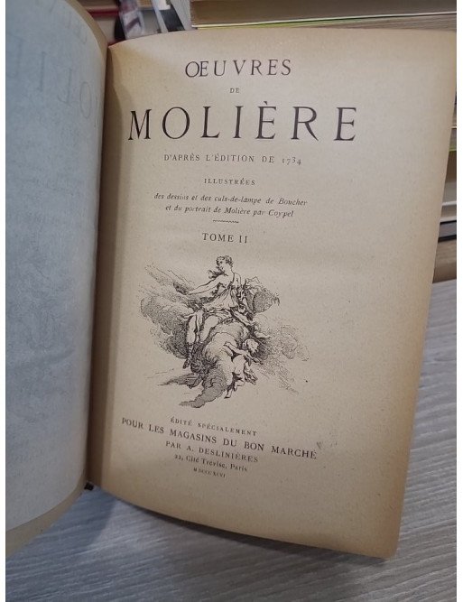 Oeuvres de Molière tome 1 & 2 d'après l'édition de 1734 - Molière