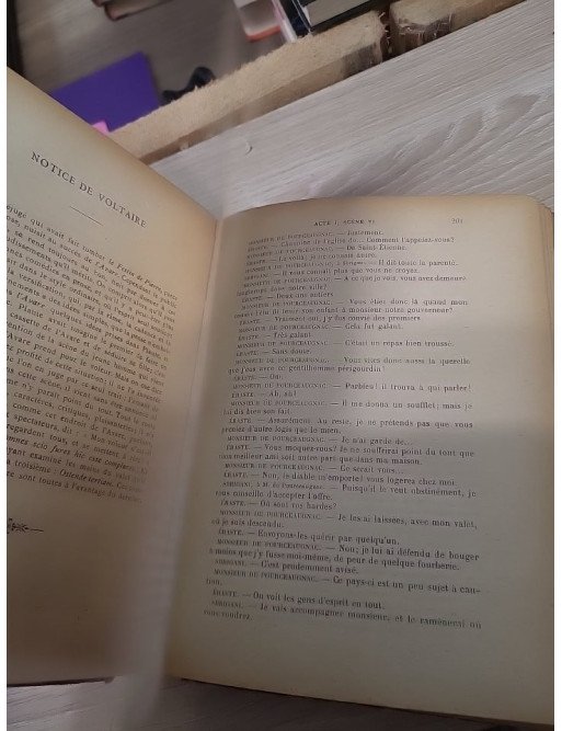 Oeuvres de Molière tome 1 & 2 d'après l'édition de 1734 - Molière