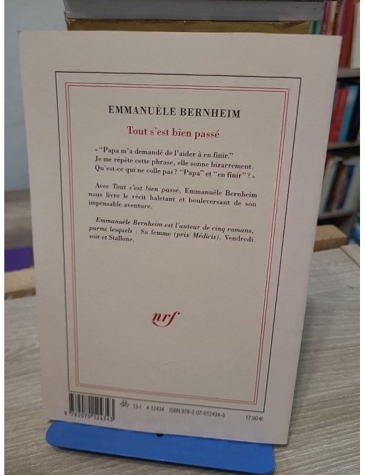 Tout s'est bien passé - Récit intime sur la fin de vie et le lien filial