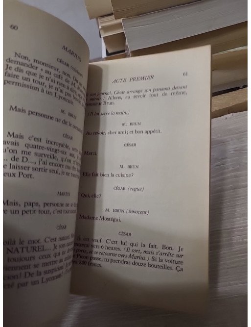 Marius - Pièce en 4 actes