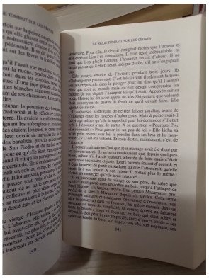 La neige tombait sur les cèdres