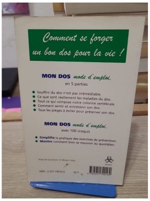 Mon dos, mode d'emploi